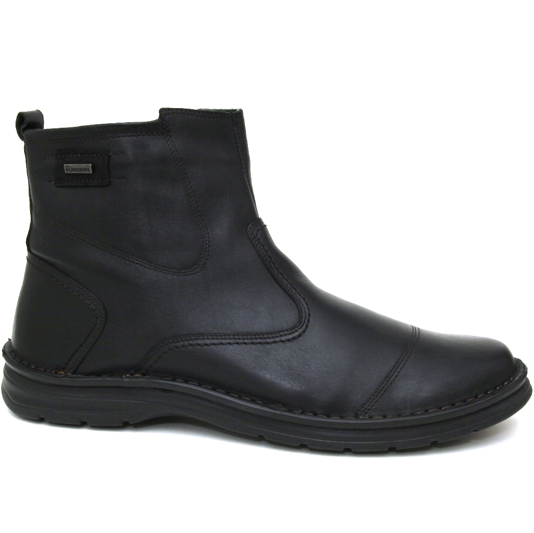 Сапоги мужские Krisbut R6289-1-2 кожа-мех чёрные